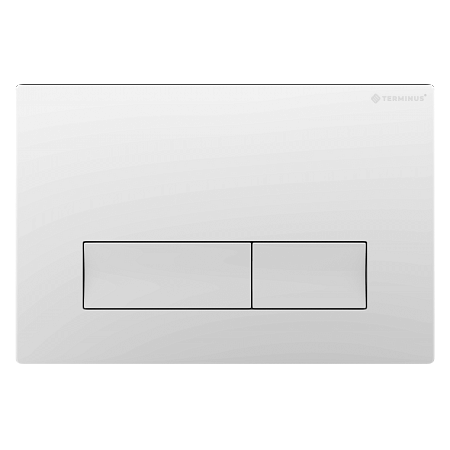 Клавиша смыва для инсталляции Terminus Classic кнопка прямоугольник цвет белый Армавир - фото 1